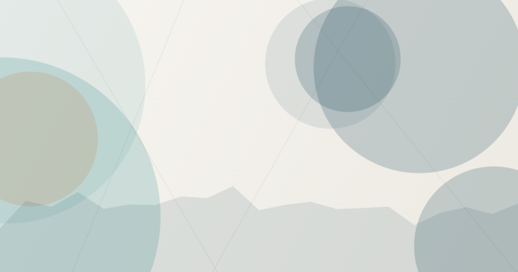 Abstract soft circles in teal, green and navy tones over a warm cream background, evoking a safe, affordable option